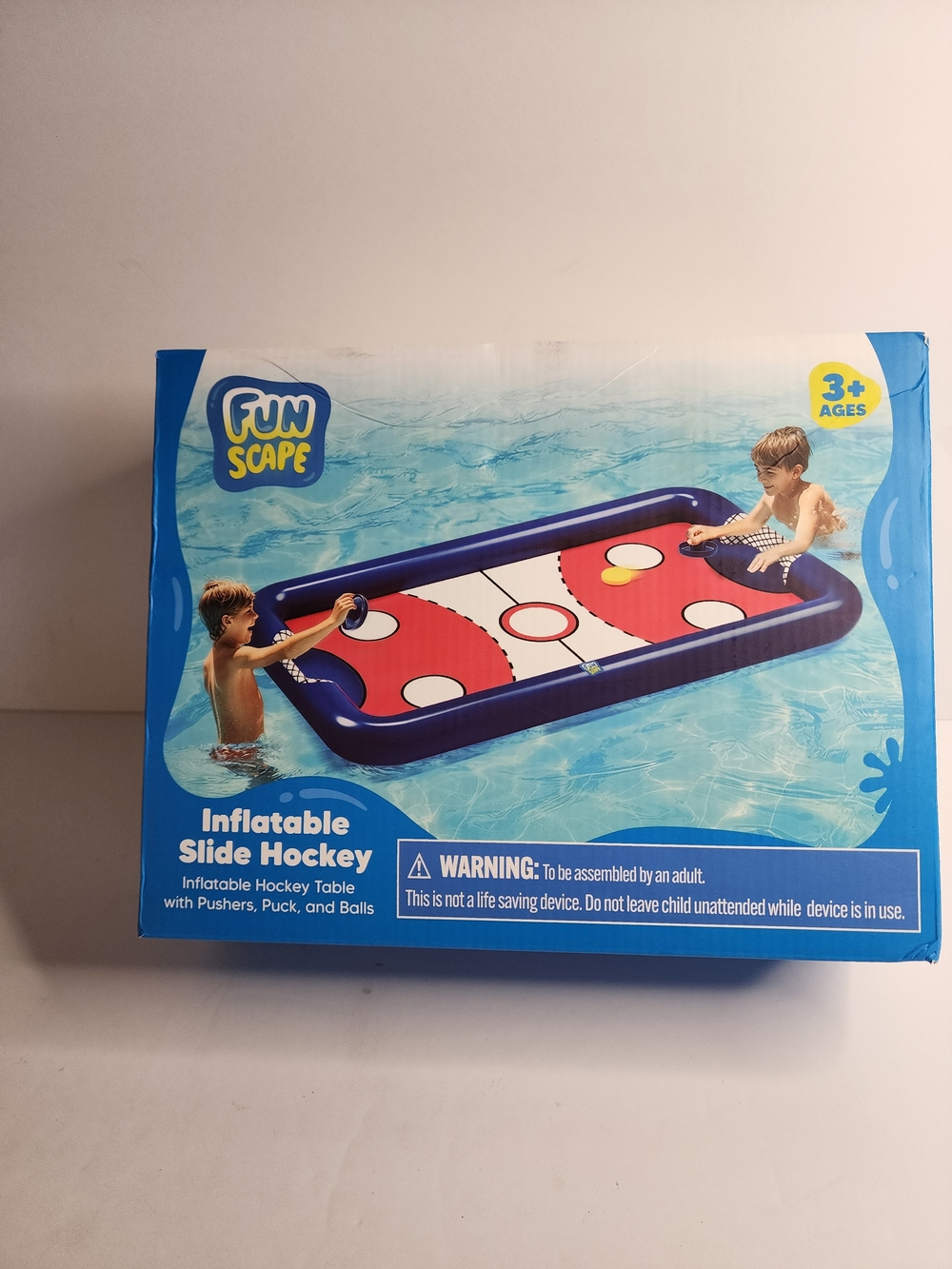 Kids Hockey Pool Game Toys, Big Inflatable Water Play Floating Toy, Fun Swimming